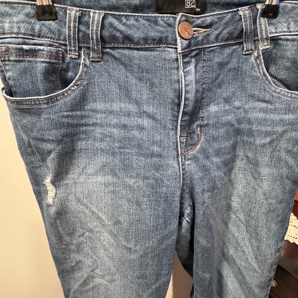 1822 Denim Women's Blue Skinny Jeans - Picture 3 of 10